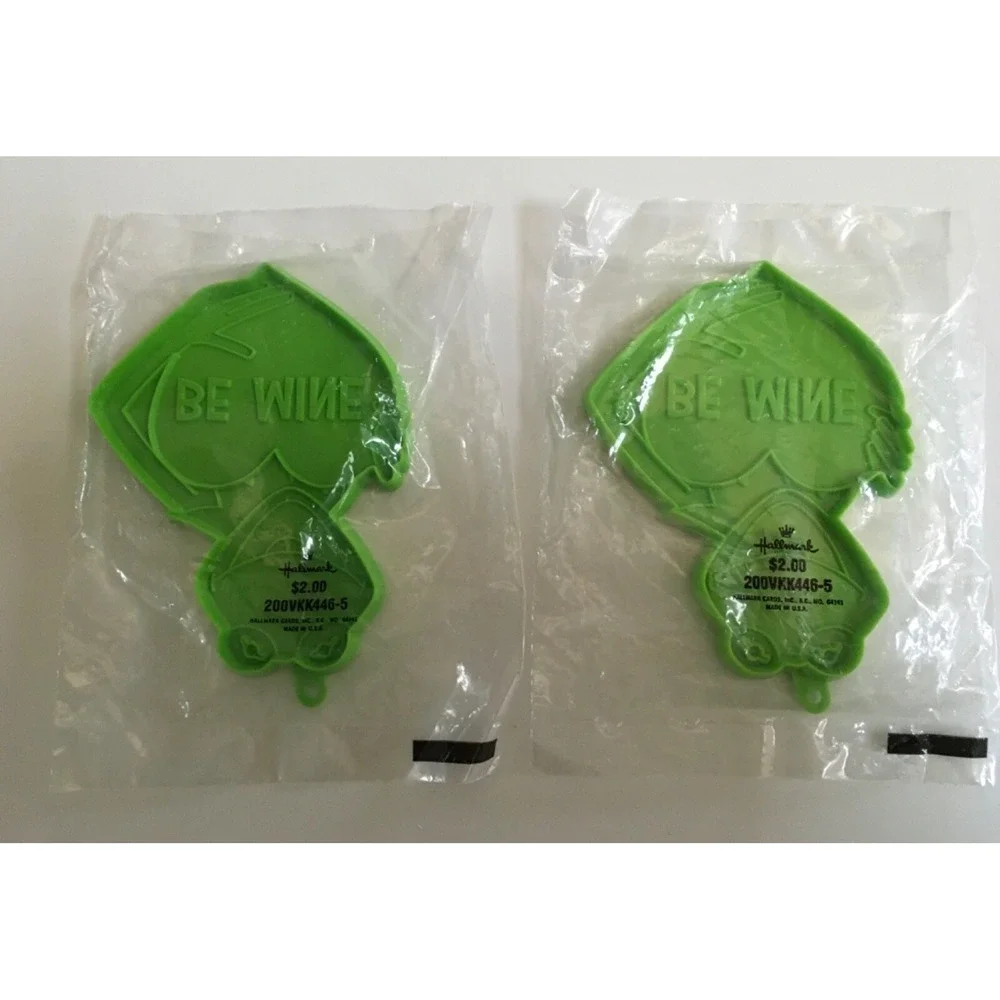 Lot Of 5 Hallmark 80s Valentine Kermit The Frog Be Mine, Pink Dove Cookie Cutter